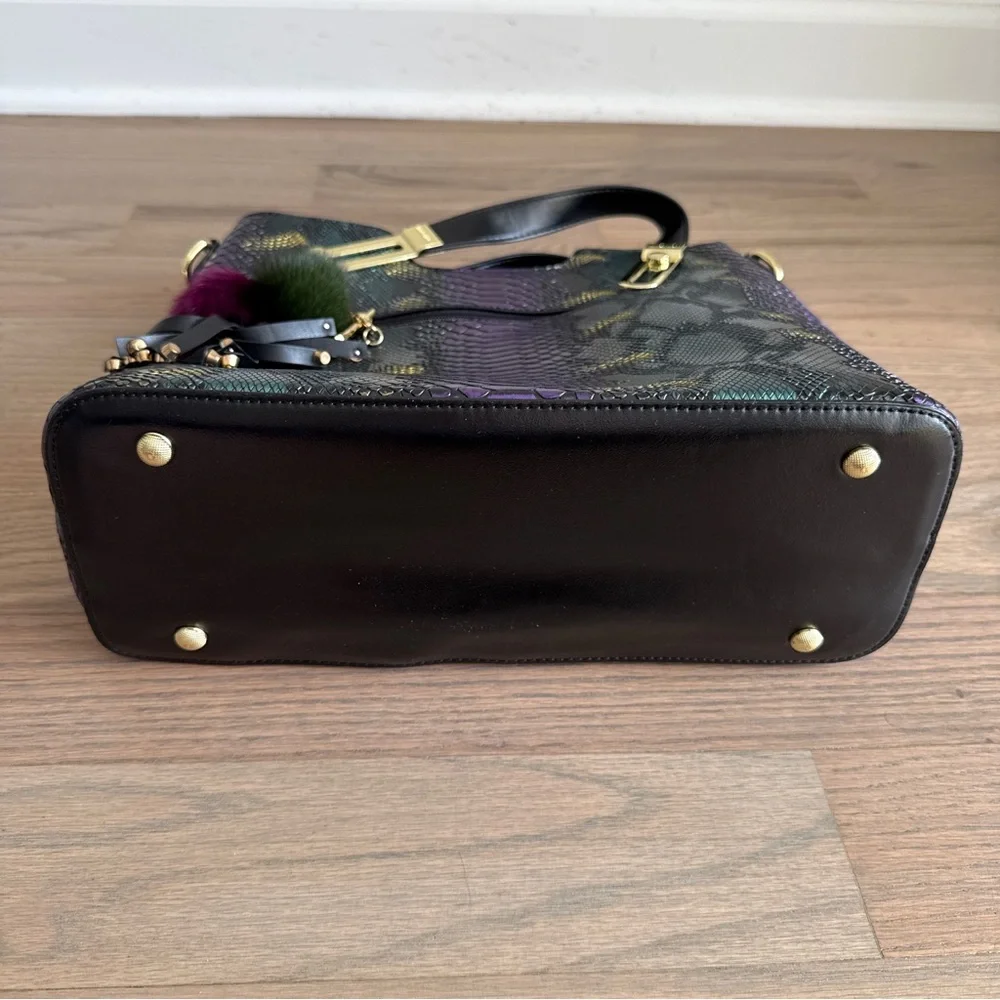 Fashion Tote Bag Snake Embossed - Picture 9 of 10